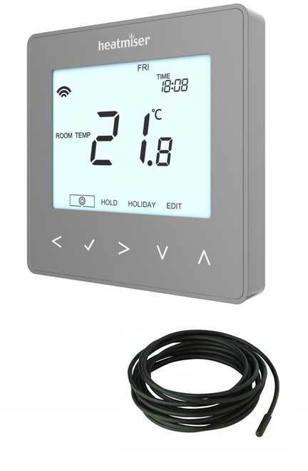 TXHENEO-ESILVER | NEO-E SILVER Thermostat & Floor Sensor